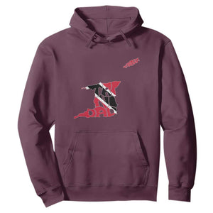 Trinidad And Tobago Hoodie Pride Trinidadian Roots Flag TS11 Maroon Print Your Wear