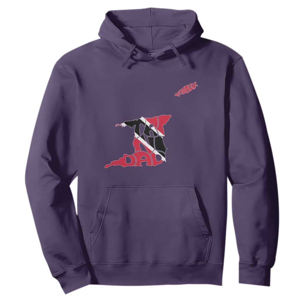 Trinidad And Tobago Hoodie Pride Trinidadian Roots Flag TS11 Purple Print Your Wear