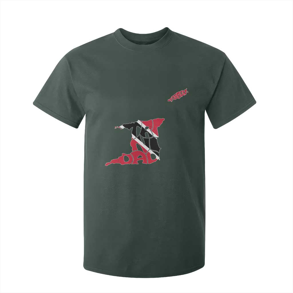 Trinidad And Tobago T Shirt For Kid Pride Trinidadian Roots Flag TS11 Dark Forest Green Print Your Wear