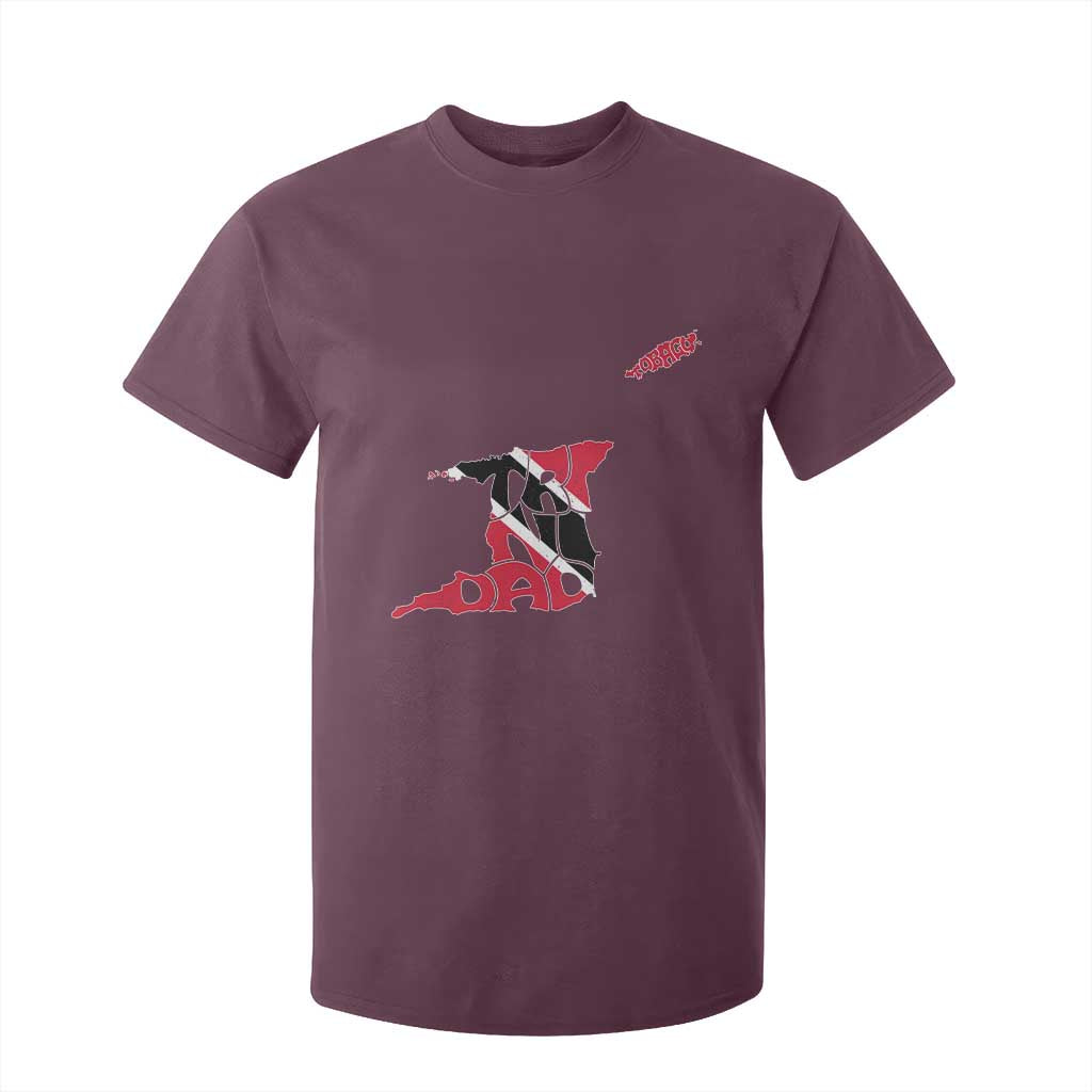 Trinidad And Tobago T Shirt For Kid Pride Trinidadian Roots Flag TS11 Maroon Print Your Wear