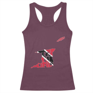 Trinidad And Tobago Racerback Tank Top Pride Trinidadian Roots Flag TS11 Maroon Print Your Wear
