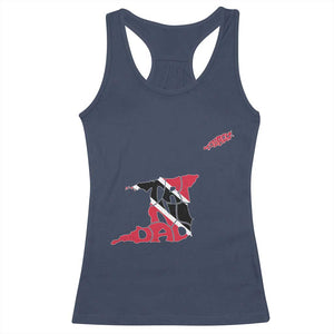 Trinidad And Tobago Racerback Tank Top Pride Trinidadian Roots Flag TS11 Navy Print Your Wear