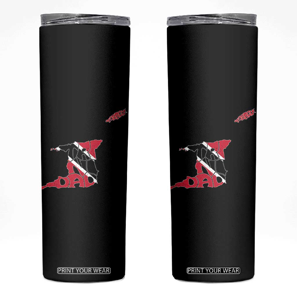 Trinidad And Tobago Skinny Tumbler Pride Trinidadian Roots Flag TS11 Black Print Your Wear