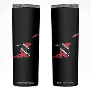 Trinidad And Tobago Skinny Tumbler Pride Trinidadian Roots Flag TS11 Black Print Your Wear