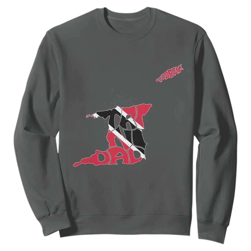 Trinidad And Tobago Sweatshirt Pride Trinidadian Roots Flag TS11 Dark Heather Print Your Wear