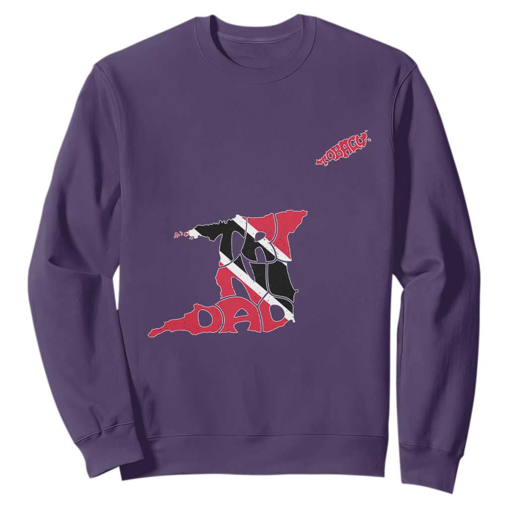 Trinidad And Tobago Sweatshirt Pride Trinidadian Roots Flag TS11 Purple Print Your Wear