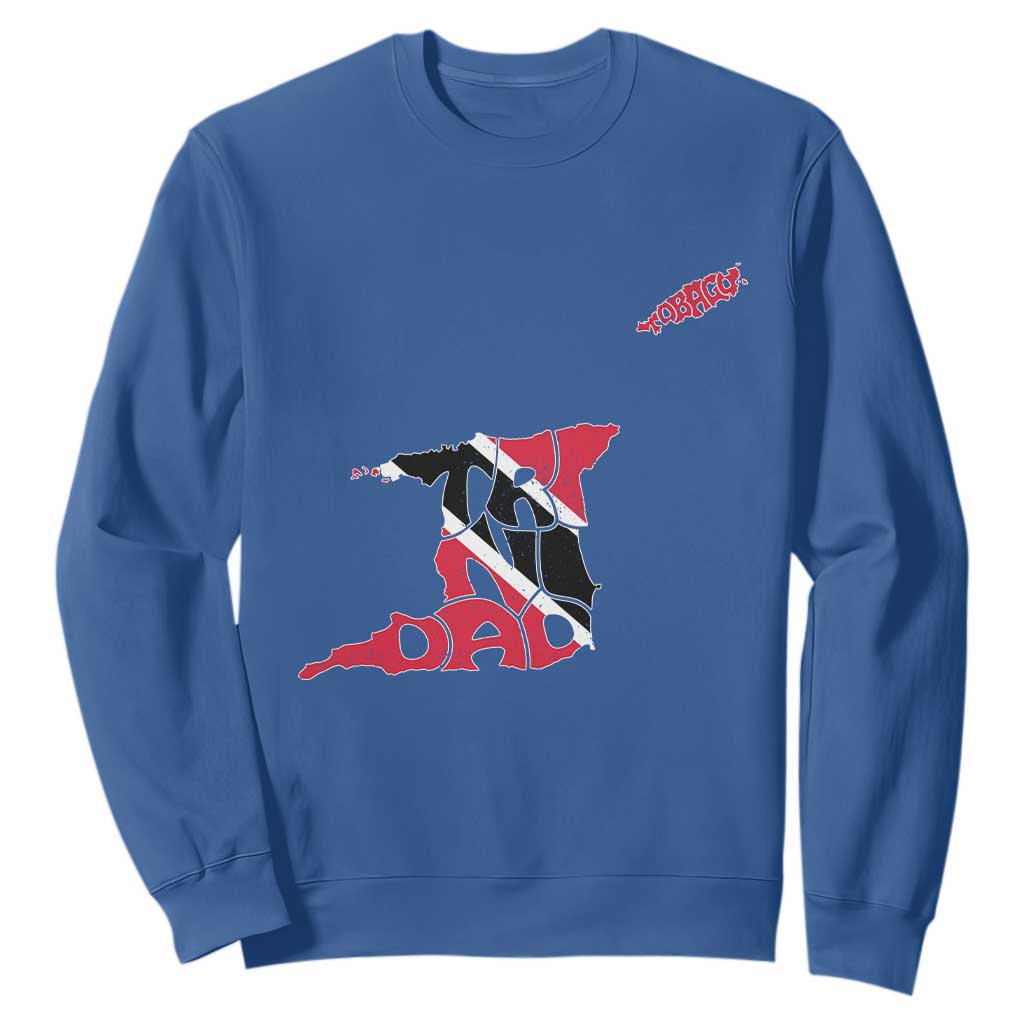 Trinidad And Tobago Sweatshirt Pride Trinidadian Roots Flag TS11 Royal Blue Print Your Wear