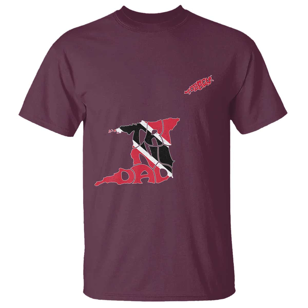 Trinidad And Tobago T Shirt Pride Trinidadian Roots Flag TS11 Maroon Print Your Wear