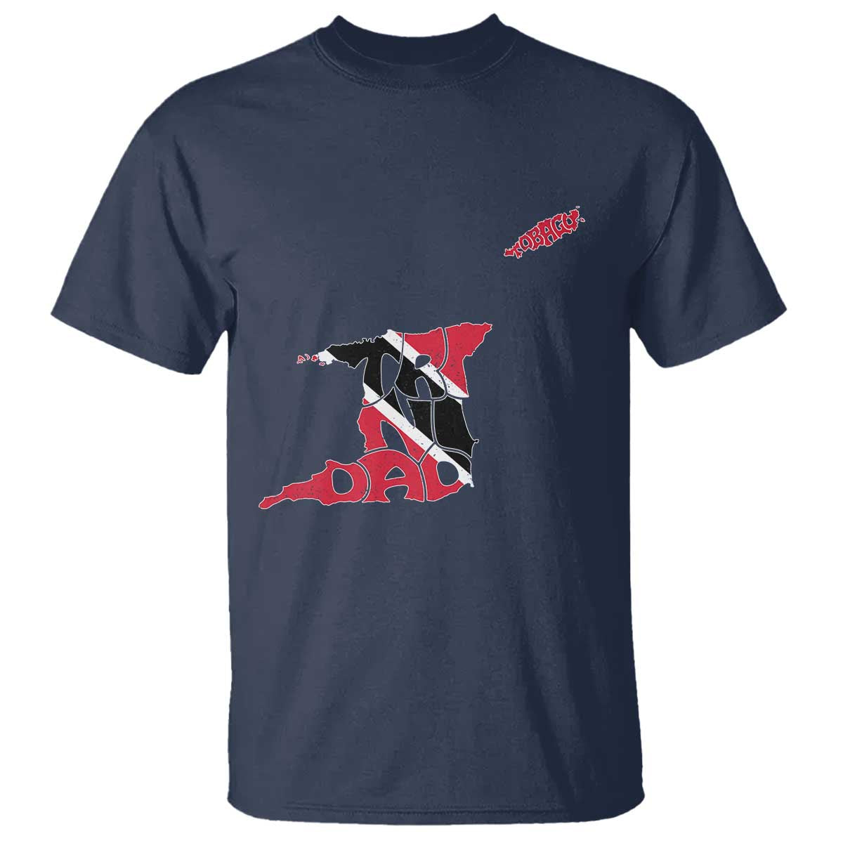 Trinidad And Tobago T Shirt Pride Trinidadian Roots Flag TS11 Navy Print Your Wear