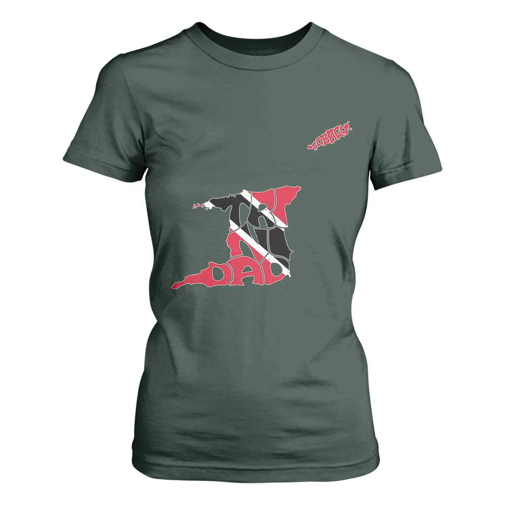 Trinidad And Tobago T Shirt For Women Pride Trinidadian Roots Flag TS11 Dark Forest Green Print Your Wear