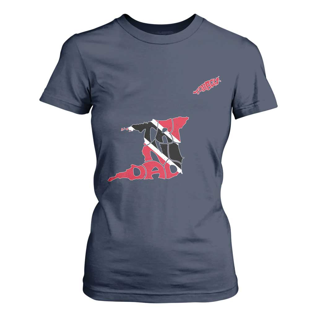 Trinidad And Tobago T Shirt For Women Pride Trinidadian Roots Flag TS11 Navy Print Your Wear