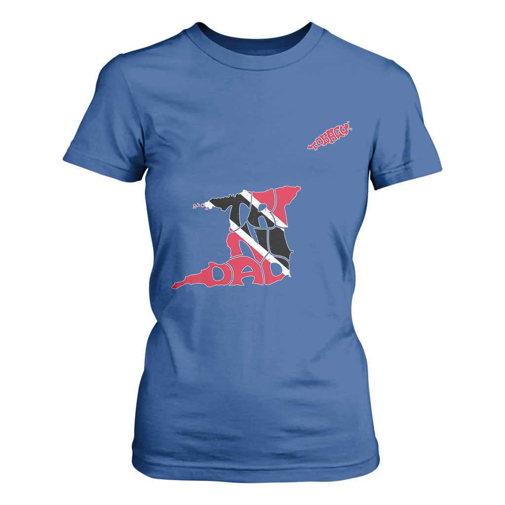 Trinidad And Tobago T Shirt For Women Pride Trinidadian Roots Flag TS11 Royal Blue Print Your Wear