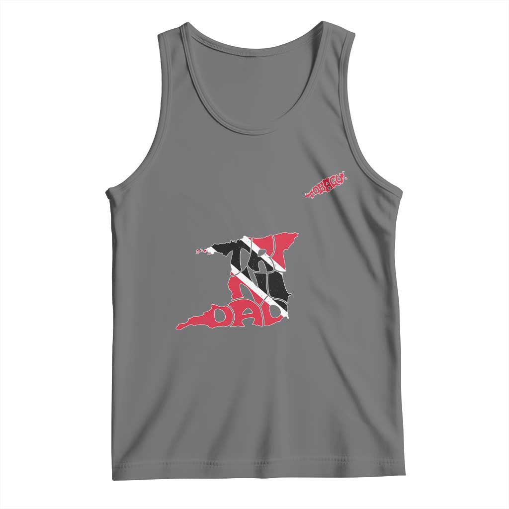 Trinidad And Tobago Tank Top Pride Trinidadian Roots Flag TS11 Black Heather Print Your Wear