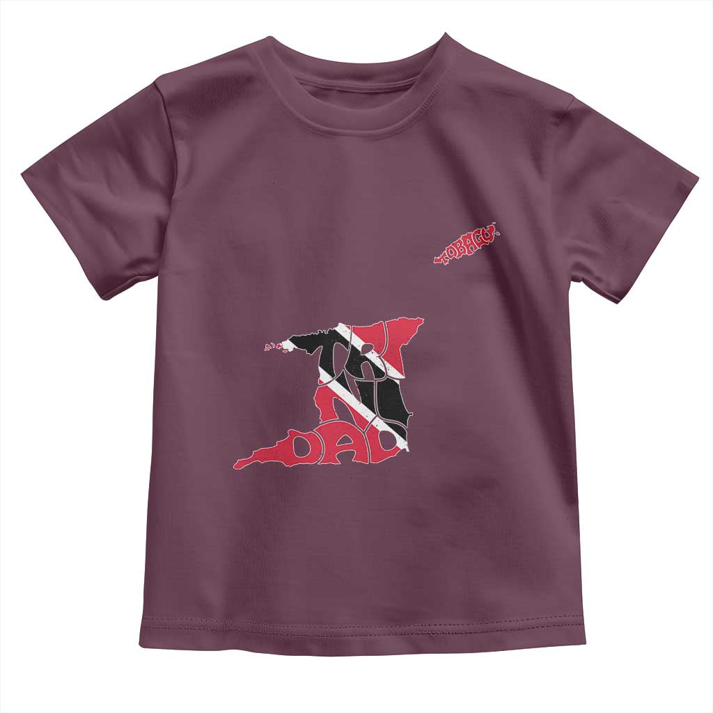 Trinidad And Tobago Toddler T Shirt Pride Trinidadian Roots Flag TS11 Maroon Print Your Wear