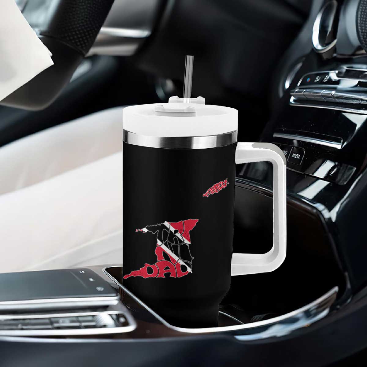 Trinidad And Tobago Tumbler With Handle Pride Trinidadian Roots Flag TS11 Print Your Wear