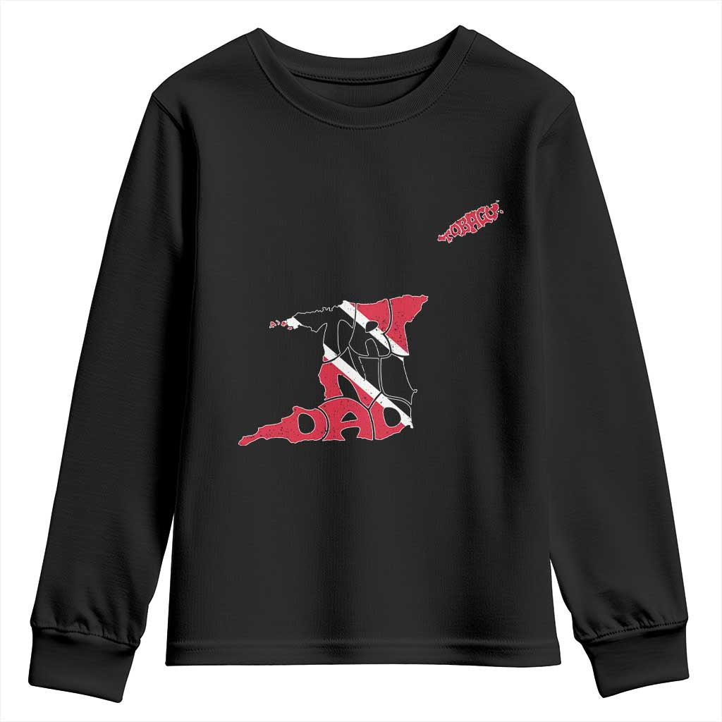 Trinidad And Tobago Youth Sweatshirt Pride Trinidadian Roots Flag TS11 Black Print Your Wear