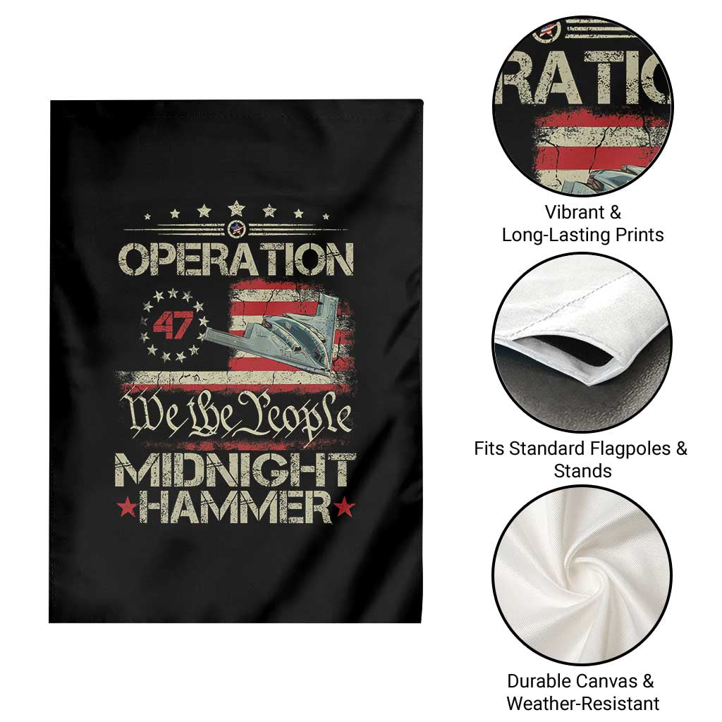 Operation Midnight Hammer Garden Flag Bomber Jet Vintage Betsy Ross Flag TS11 Print Your Wear