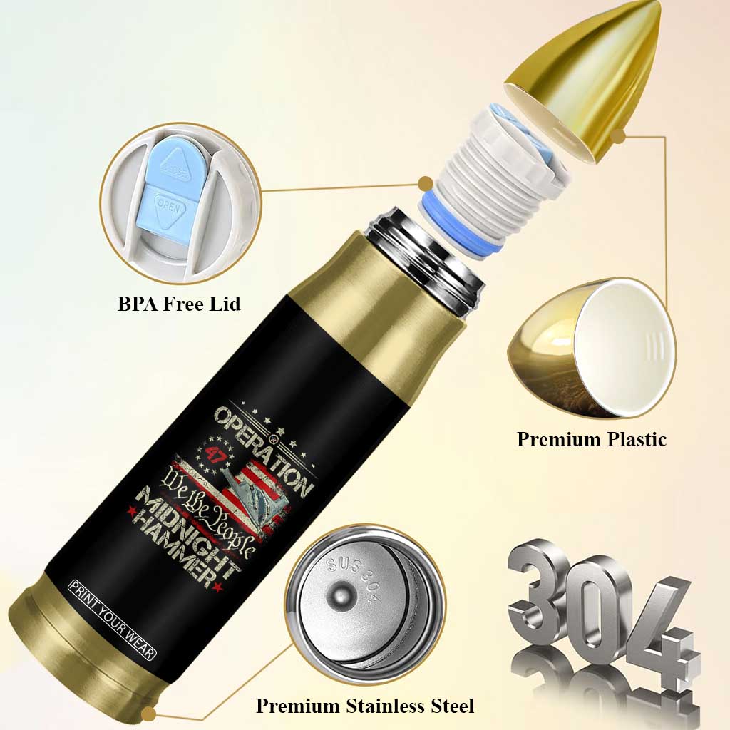 Operation Midnight Hammer Bullet Tumbler Bomber Jet Vintage Betsy Ross Flag TS11 Print Your Wear