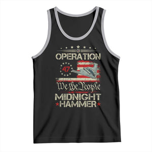 Operation Midnight Hammer Tank Top Bomber Jet Vintage Betsy Ross Flag TS11 Black Athletic Heather Print Your Wear