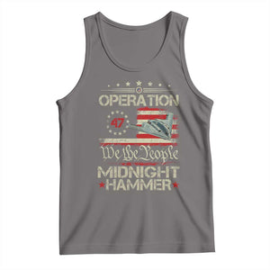 Operation Midnight Hammer Tank Top Bomber Jet Vintage Betsy Ross Flag TS11 Deep Heather Print Your Wear