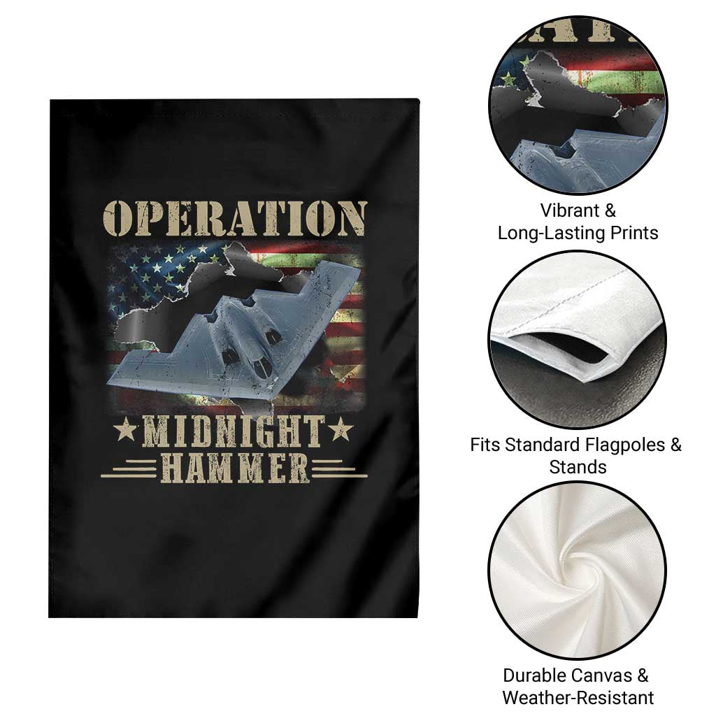 Operation Midnight Hammer Garden Flag Bomber Jet American Flag TS11 Print Your Wear