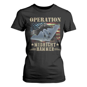 Operation Midnight Hammer T Shirt For Women Bomber Jet American Flag TS11 Black Print Your Wear
