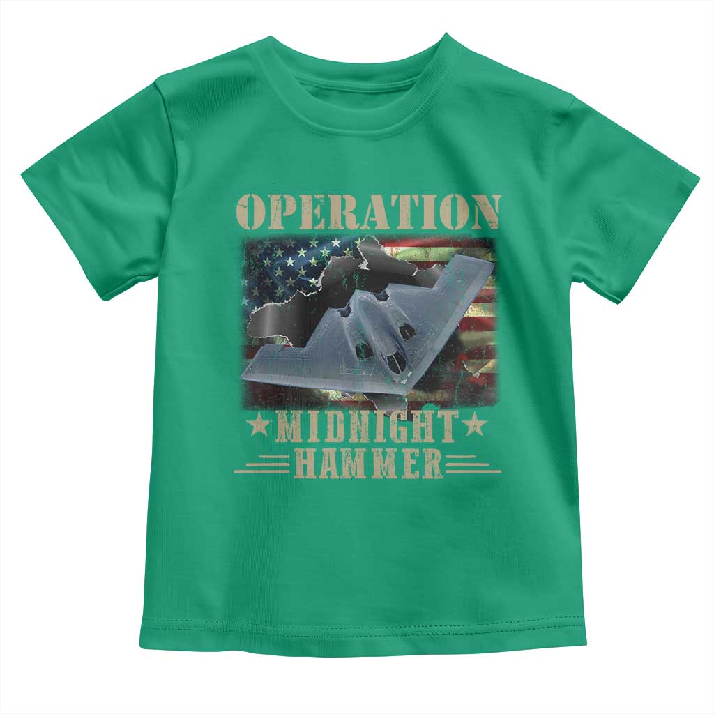 Operation Midnight Hammer Toddler T Shirt Bomber Jet American Flag TS11 Irish Green Print Your Wear