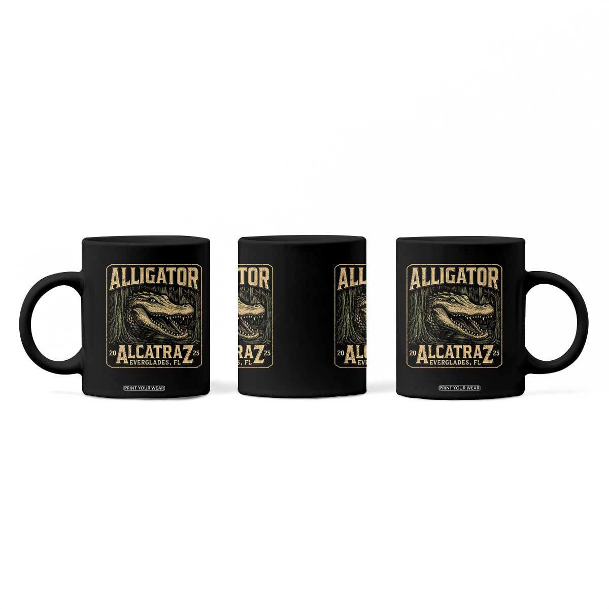 Funny Alligator Alcatraz Coffee Mug Florida Everglades Alligatraz Meme 2025 TS11 Print Your Wear