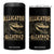Funny Alligator Alcatraz 4 in 1 Can Cooler Tumbler Florida Everglades Alligatraz Meme 2025 TS11 One Size: 16 oz Black Print Your Wear