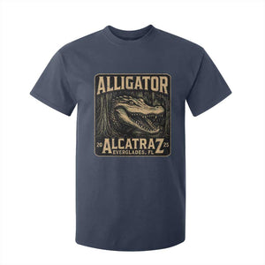 Funny Alligator Alcatraz T Shirt For Kid Florida Everglades Alligatraz Meme 2025 TS11 Navy Print Your Wear