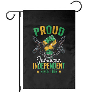 Jamaica Independence Day Garden Flag Proud Jamaican Hand Fist Break The Chain TS11 Black Print Your Wear