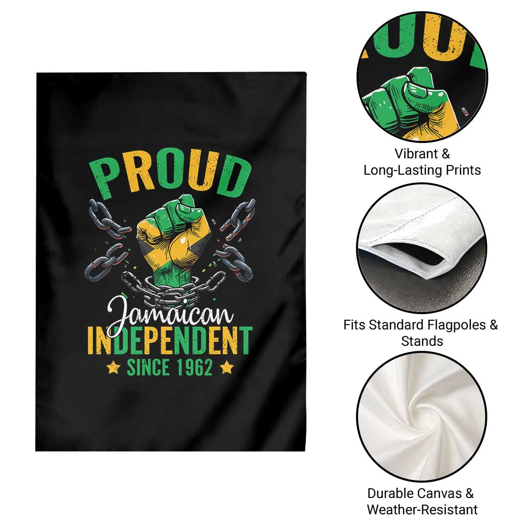 Jamaica Independence Day Garden Flag Proud Jamaican Hand Fist Break The Chain TS11 Print Your Wear