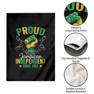 Jamaica Independence Day Garden Flag Proud Jamaican Hand Fist Break The Chain TS11 Print Your Wear