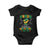 Jamaica Independence Day Baby Onesie Proud Jamaican Hand Fist Break The Chain TS11 Black Print Your Wear