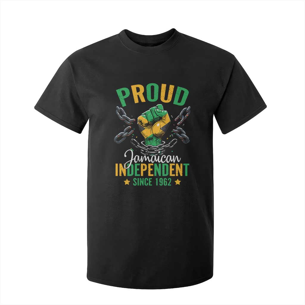 Jamaica Independence Day T Shirt For Kid Proud Jamaican Hand Fist Break The Chain TS11 Black Print Your Wear