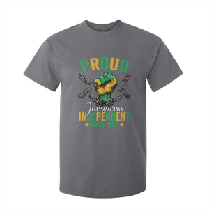 Jamaica Independence Day T Shirt For Kid Proud Jamaican Hand Fist Break The Chain TS11 Charcoal Print Your Wear