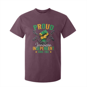 Jamaica Independence Day T Shirt For Kid Proud Jamaican Hand Fist Break The Chain TS11 Maroon Print Your Wear