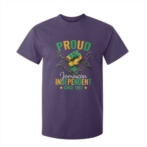 Jamaica Independence Day T Shirt For Kid Proud Jamaican Hand Fist Break The Chain TS11 Purple Print Your Wear