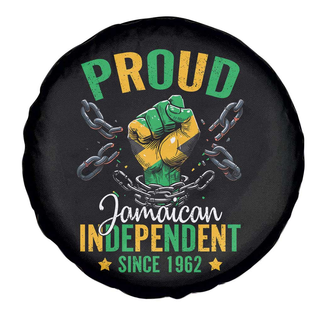 Jamaica Independence Day Spare Tire Cover Proud Jamaican Hand Fist Break The Chain TS11 Print Your Wear