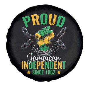 Jamaica Independence Day Spare Tire Cover Proud Jamaican Hand Fist Break The Chain TS11 Print Your Wear