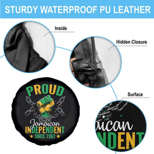 Jamaica Independence Day Spare Tire Cover Proud Jamaican Hand Fist Break The Chain TS11 Print Your Wear