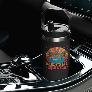 Funny Daddys Lil Squirter Flip Straw Tumbler Inappropriate Adult Humor Squirting Whale TS11 Print Your Wear