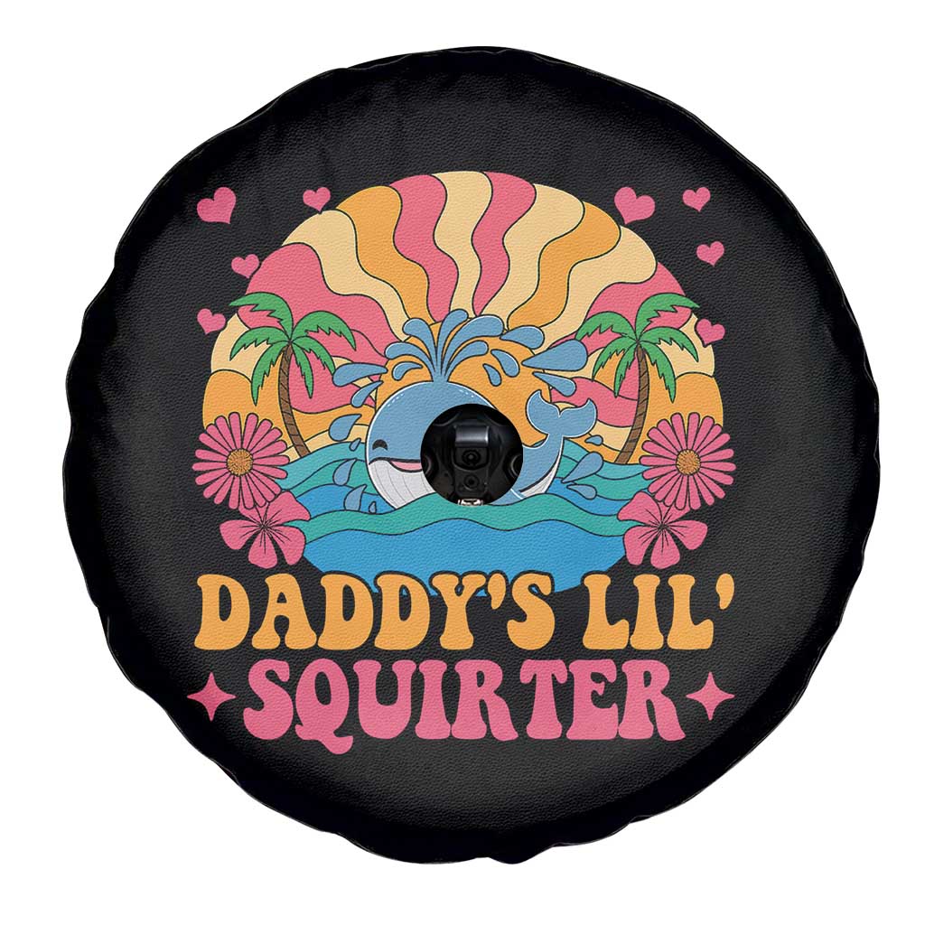 Funny Daddys Lil Squirter Spare Tire Cover Inappropriate Adult Humor Squirting Whale TS11 Print Your Wear