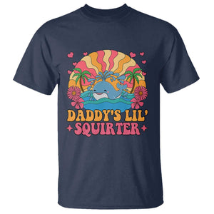 Funny Daddys Lil Squirter T Shirt Inappropriate Adult Humor Squirting Whale TS11 Navy Print Your Wear