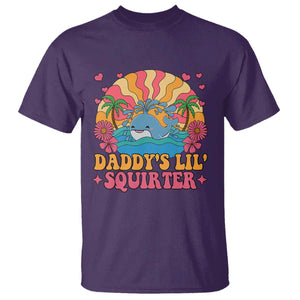 Funny Daddys Lil Squirter T Shirt Inappropriate Adult Humor Squirting Whale TS11 Purple Print Your Wear