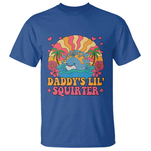 Funny Daddys Lil Squirter T Shirt Inappropriate Adult Humor Squirting Whale TS11 Royal Blue Print Your Wear