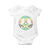 Rasta Jamaican Flag Peace Symbol Reggae Baby Onesie TS11 White Print Your Wear