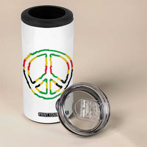 Rasta Jamaican Flag Peace Symbol Reggae 4 in 1 Can Cooler Tumbler TS11 Print Your Wear