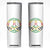 Rasta Jamaican Flag Peace Symbol Reggae Skinny Tumbler TS11 White Print Your Wear