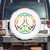 Rasta Jamaican Flag Peace Symbol Reggae Spare Tire Cover TS11 No hole White Print Your Wear